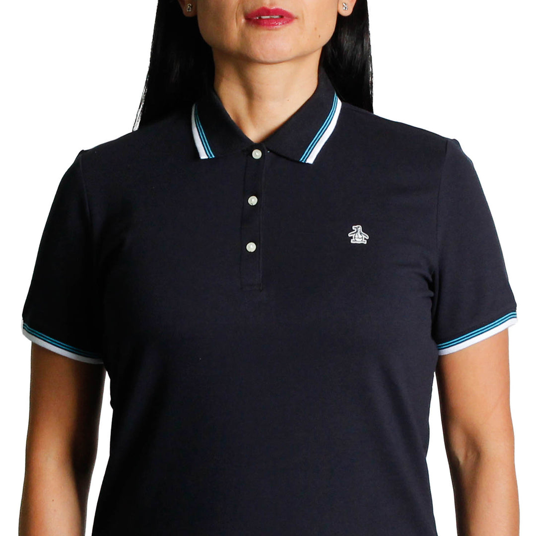 Polo Tipped Pique Con Sticker