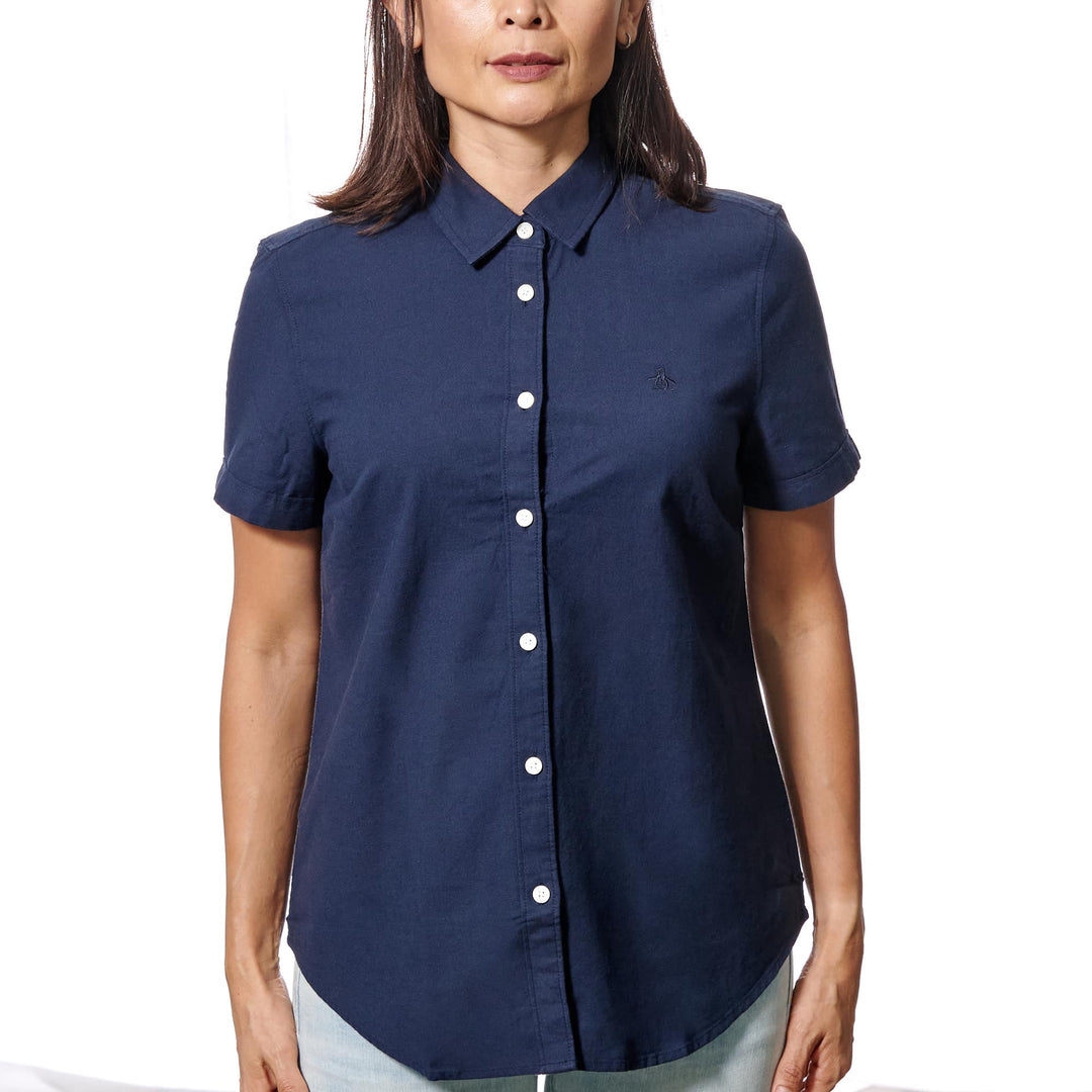 Camisa De Manga Corta Oxford - Original Penguin México