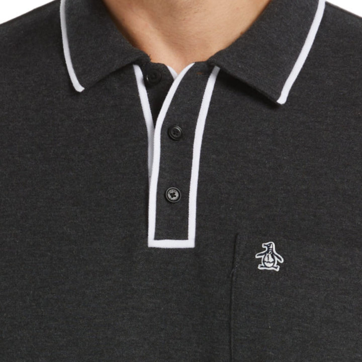 Polo Earl Pique Orgánico Sticker Pete - Original Penguin México