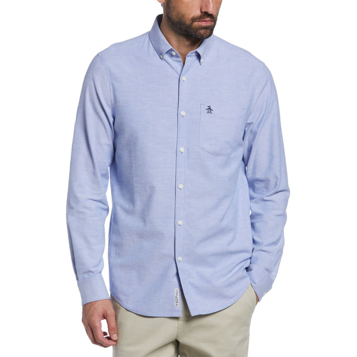 Camisa Manga Larga Oxford Eco Stretch - Original Penguin México