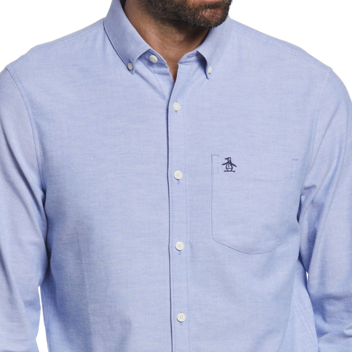 Camisa Manga Larga Oxford Eco Stretch - Original Penguin México