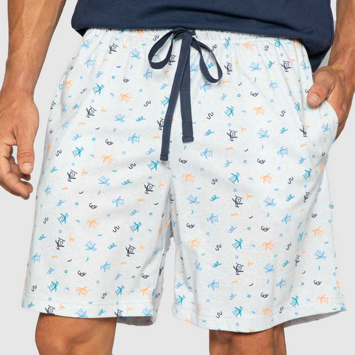 Pijama Playera Y Short De Chifon Estampado