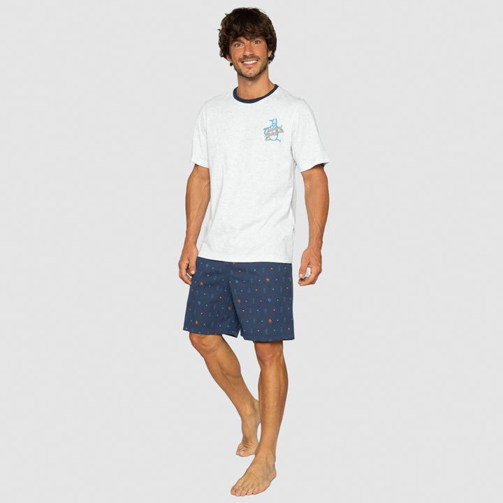 Pijama Playera Y Short De Chifon