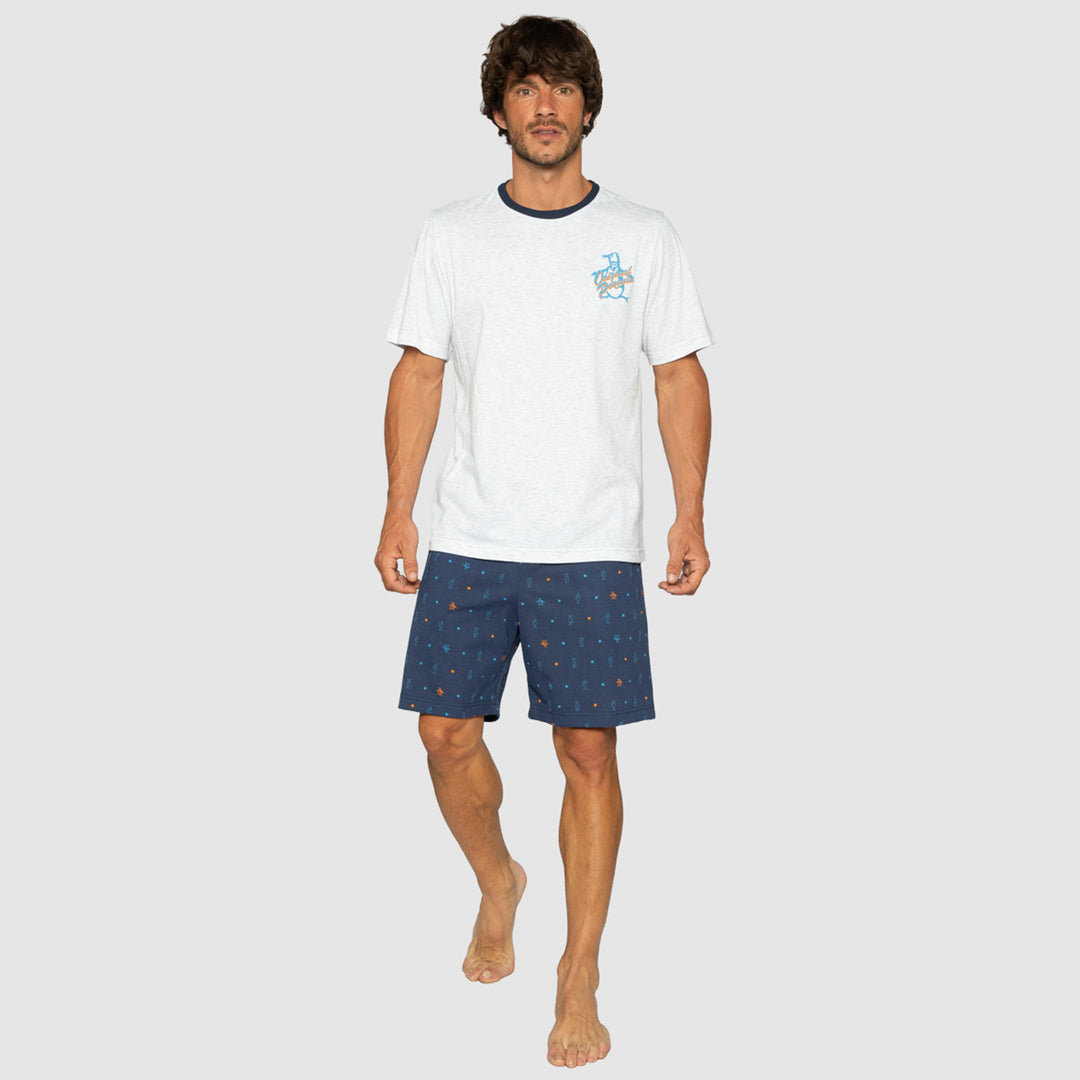 Pijama Playera Y Short De Chifon