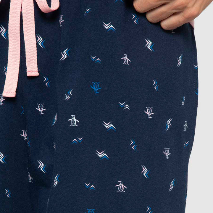Pijama Playera Y Short De Chifon Estampado