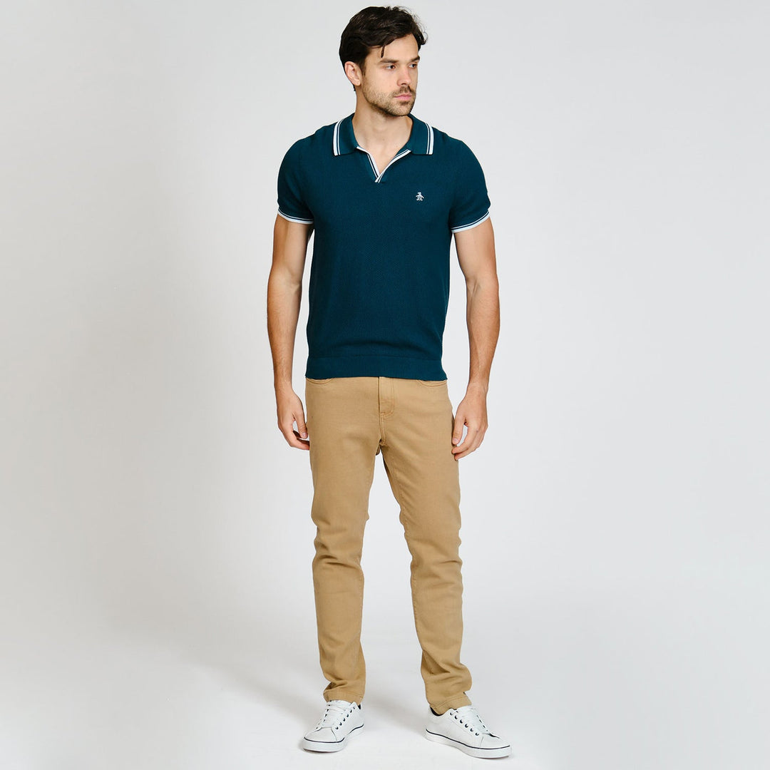 Polo Tipo Sueter Johnny Collar
