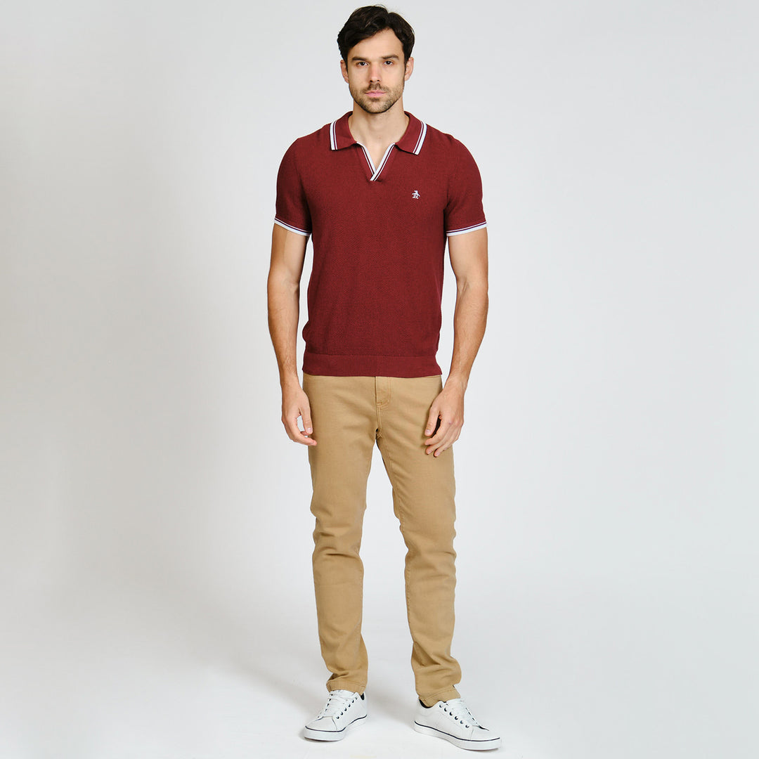 Polo Tipo Sueter Johnny Collar
