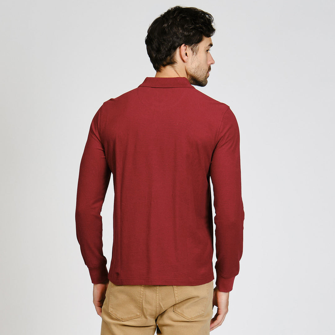 Polo De Manga Larga De Pique