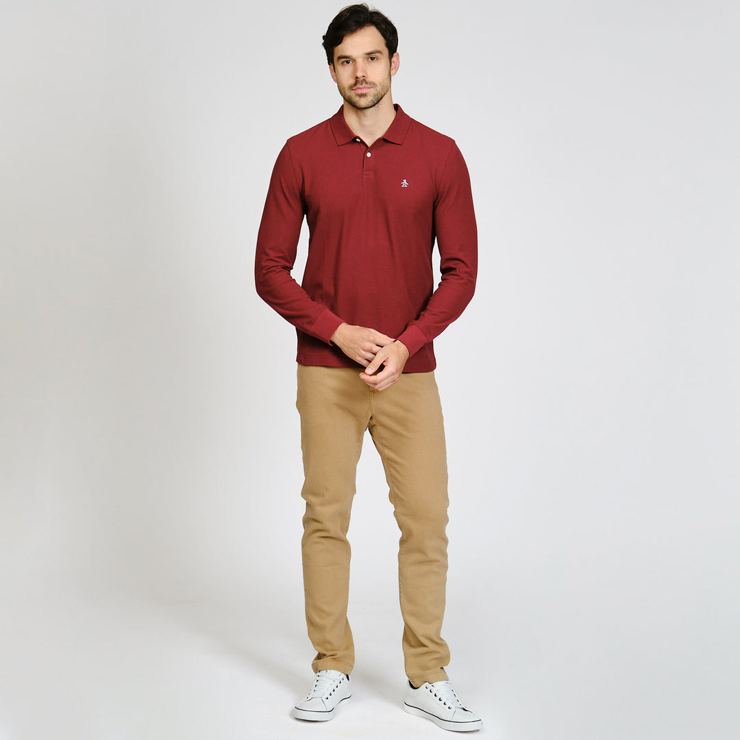 Polo De Manga Larga De Pique