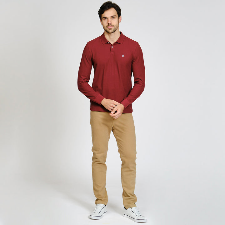 Polo De Manga Larga De Pique