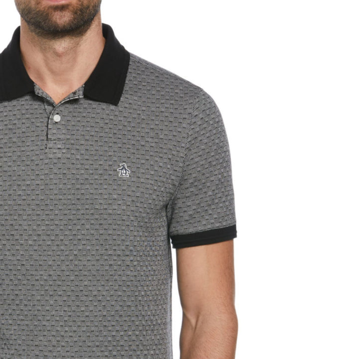 Polo Pique Con Jacquard