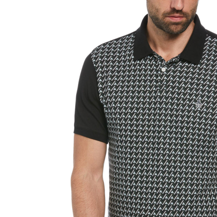 Polo Con Jacquard Frontal Montañas