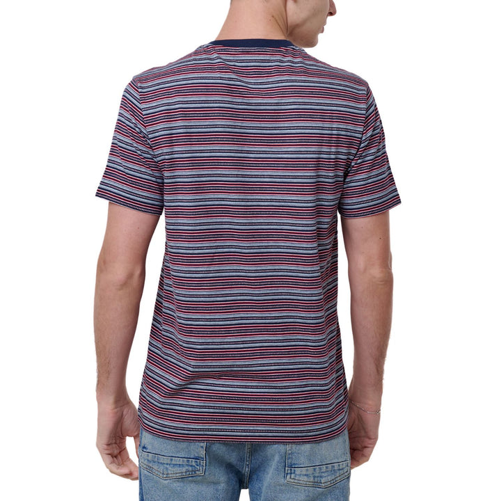 Playera Con Jacquard Frontal A Rayas