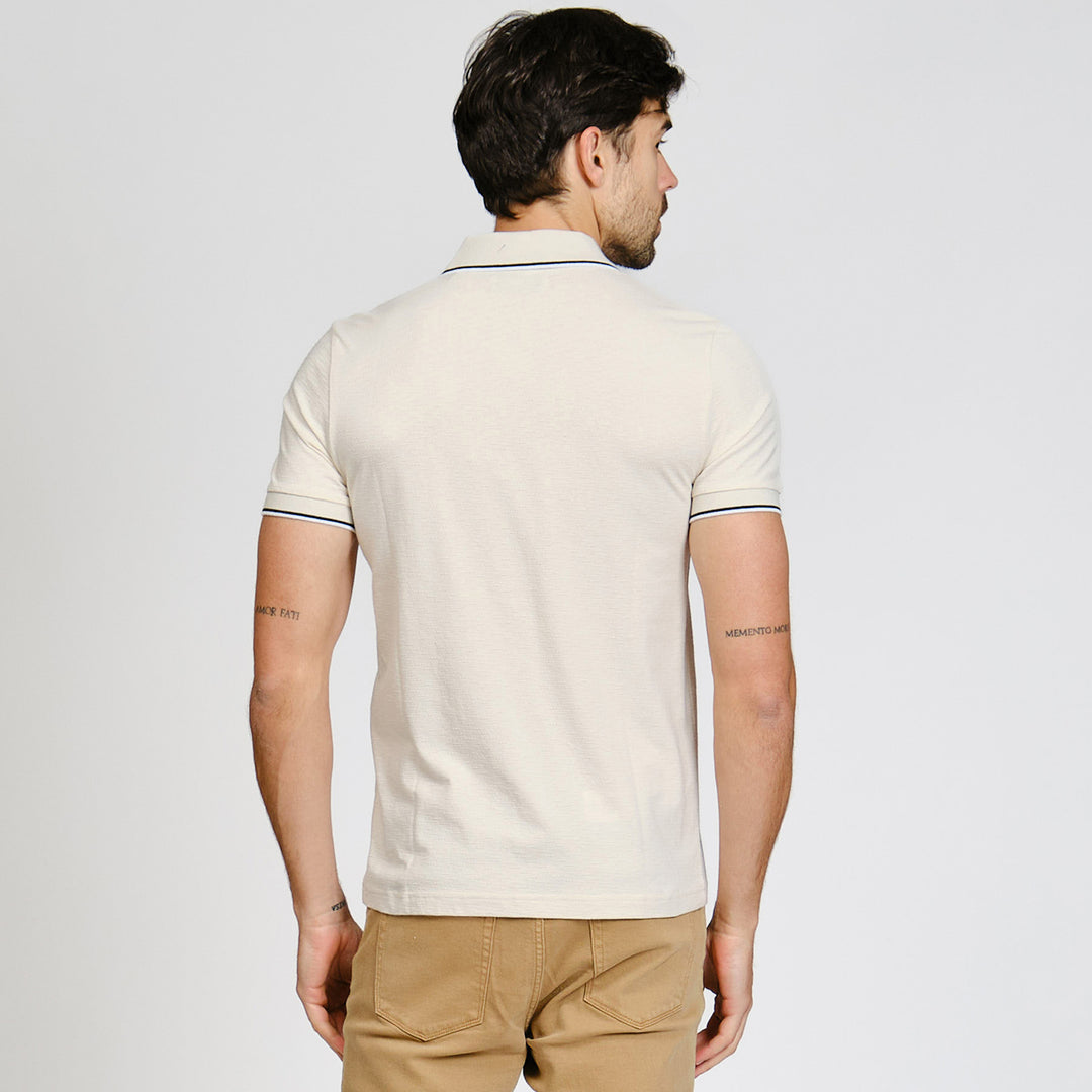 Polo De Algodón Con Detalles En Contraste