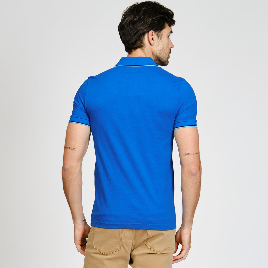 Polo De Algodón Con Detalles En Contraste