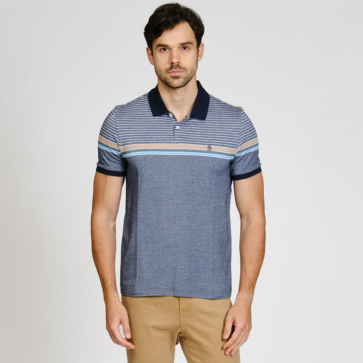 Polo Birdseye Pique Con Franjas En Pecho