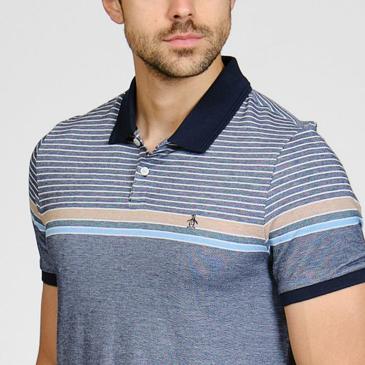 Polo Birdseye Pique Con Franjas En Pecho