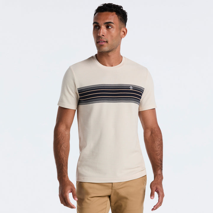 Playera Con Franja En Pecho