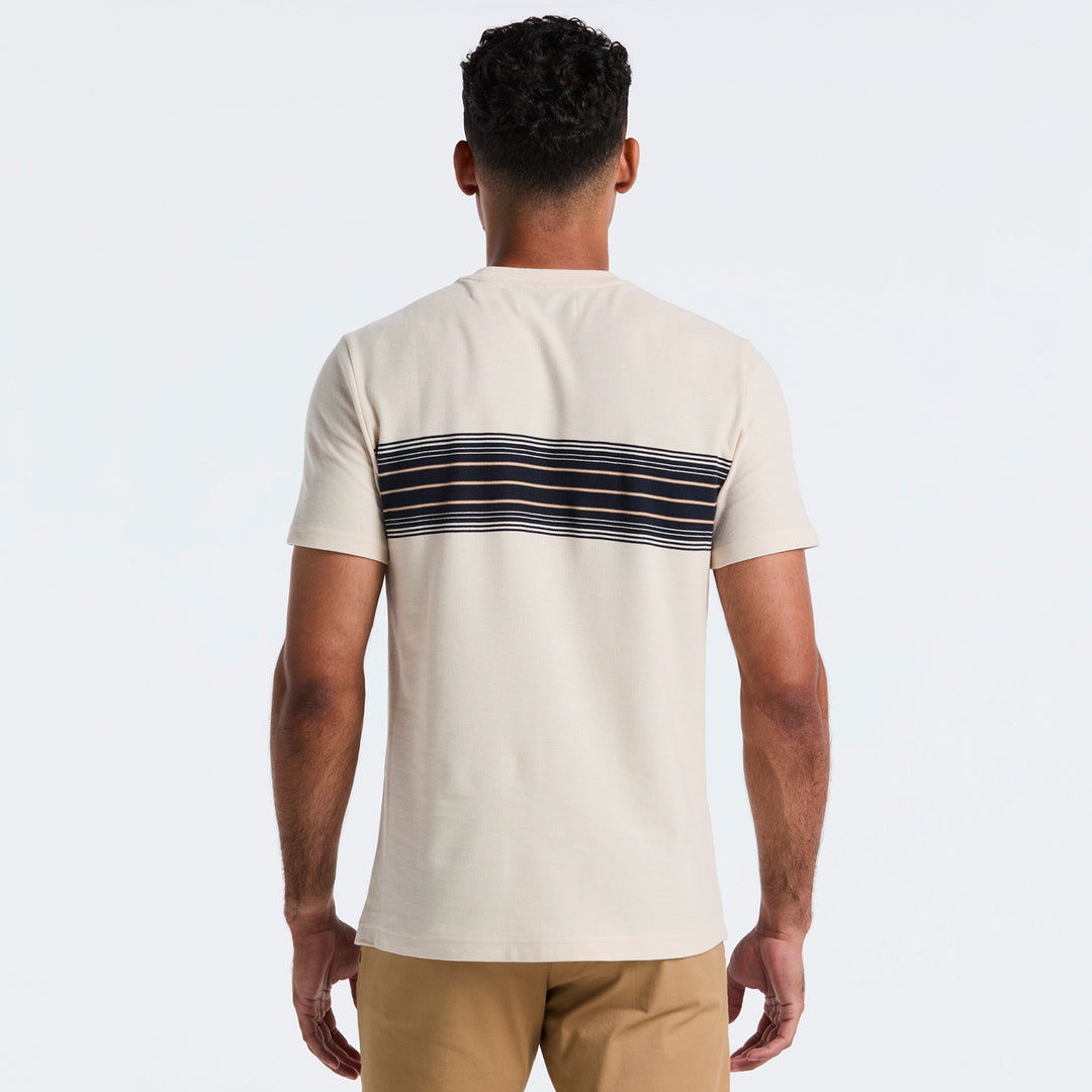 Playera Con Franja En Pecho