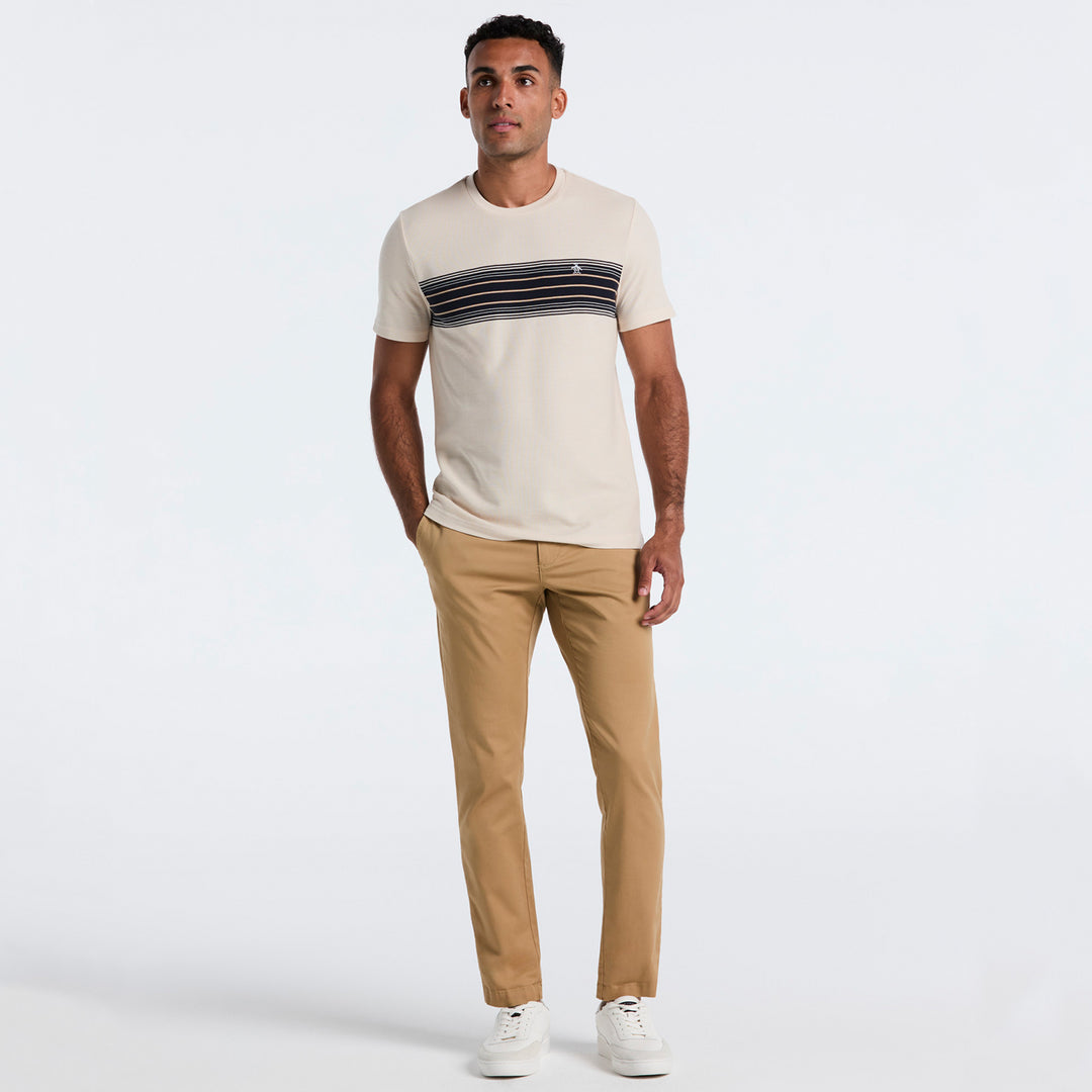 Playera Con Franja En Pecho
