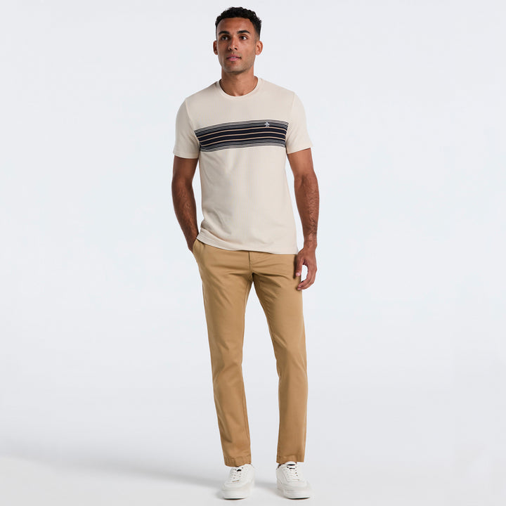 Playera Con Franja En Pecho