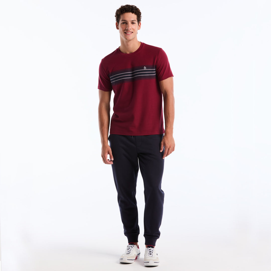 Playera Con Franja En Pecho