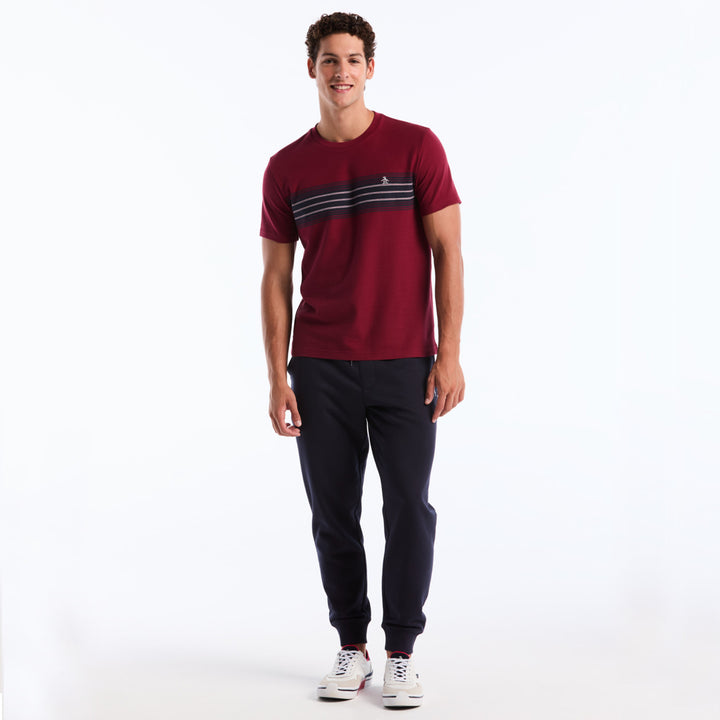 Playera Con Franja En Pecho
