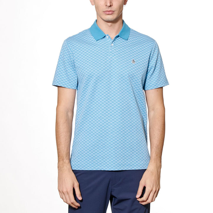 Polo Pique Con Jacquard Frontal