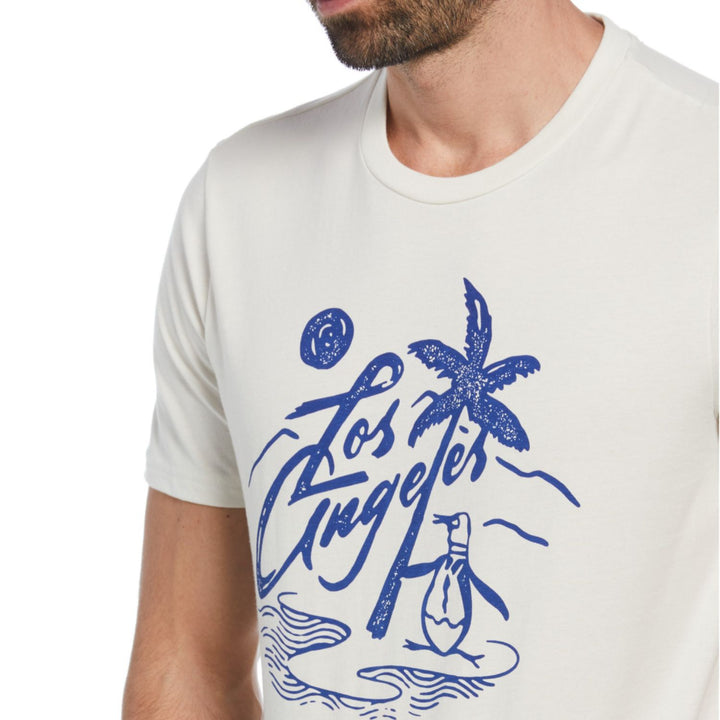 Playera Con Estampado LA Beach