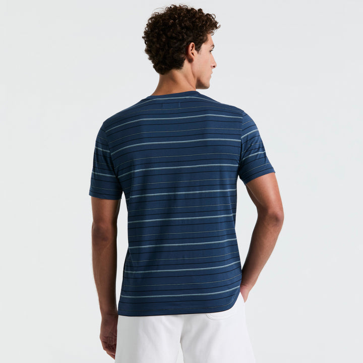 Playera De Algodón Multi Rayas