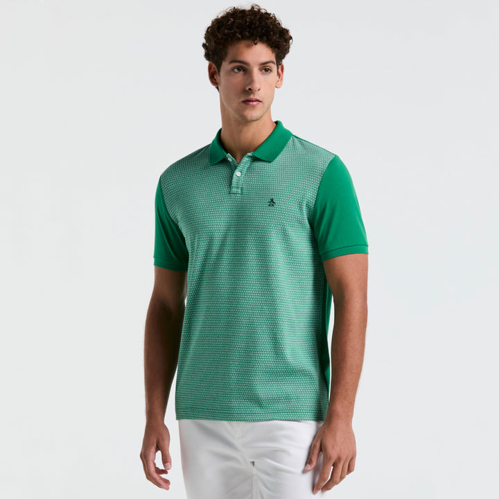 Polo Con Jacquard Frontal Mini Geo
