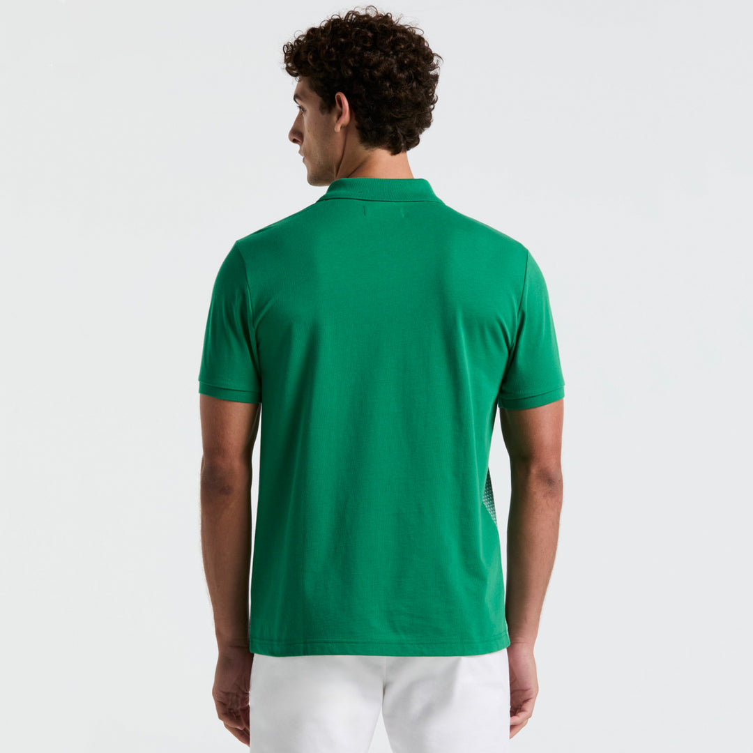 Polo Con Jacquard Frontal Mini Geo