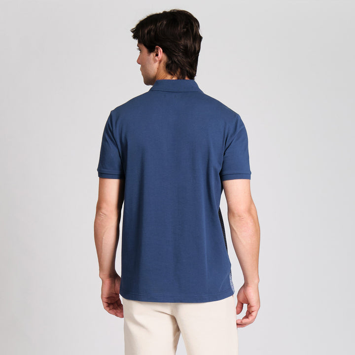 Polo Con Jacquard Frontal Mini Geo