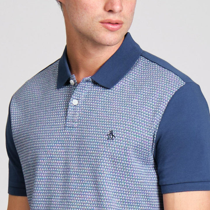 Polo Con Jacquard Frontal Mini Geo