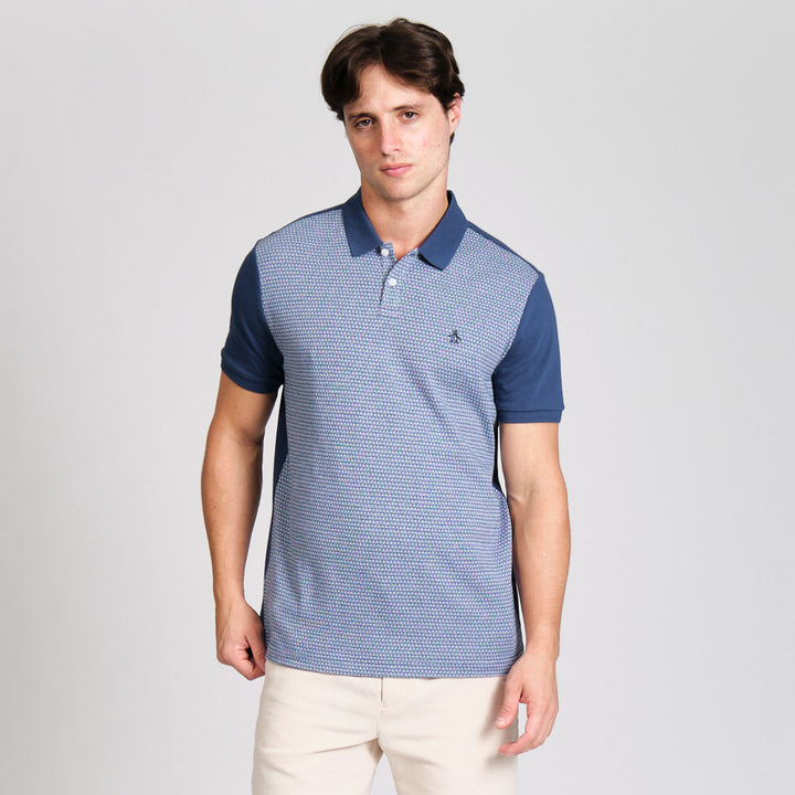 Polo Con Jacquard Frontal Mini Geo