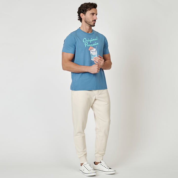 Playera De Algodón Con Estampado De Cocktail