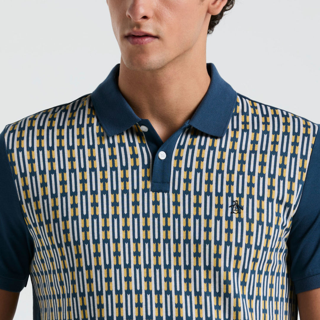 Polo Geo Con Jacquard Frontal - Original Penguin México