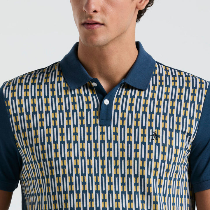 Polo Geo Con Jacquard Frontal - Original Penguin México