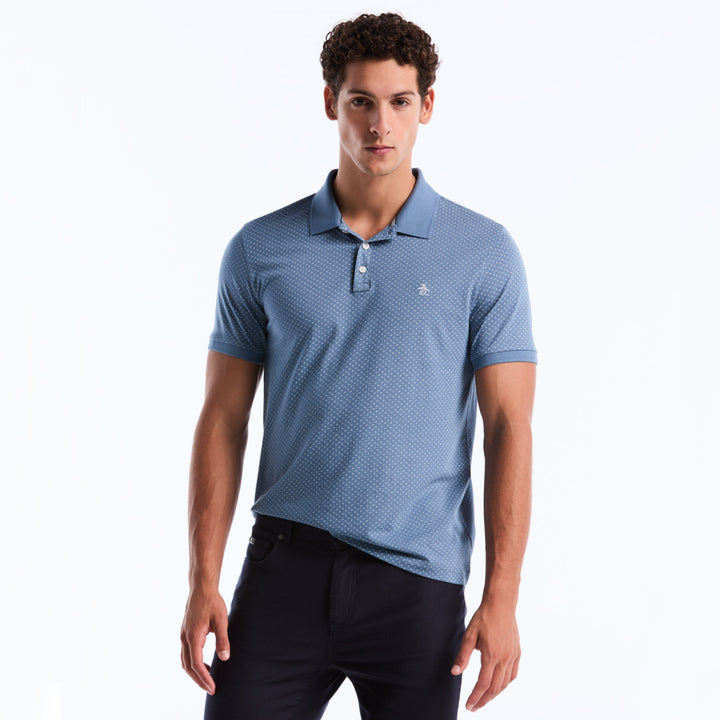 Polo De Algodón Con Estampado De Rombos