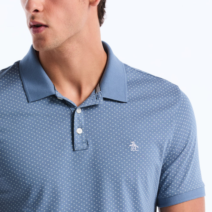 Polo De Algodón Con Estampado De Rombos