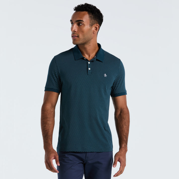 Polo De Algodón Con Estampado De Rombos