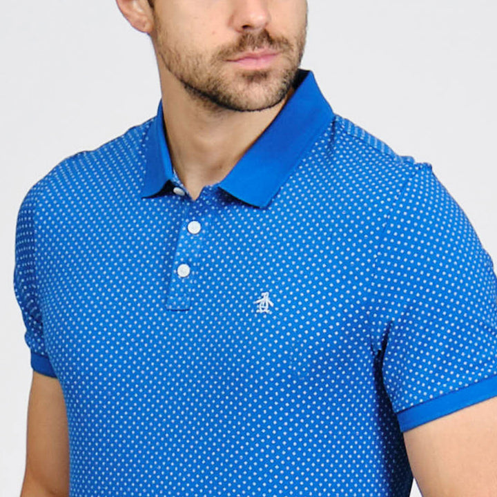 Polo De Algodón Con Estampado De Rombos