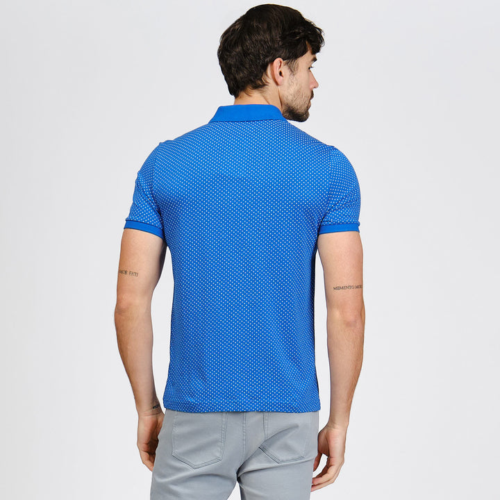 Polo De Algodón Con Estampado De Rombos