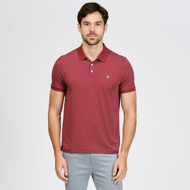 Polo De Algodón Con Estampado De Rombos