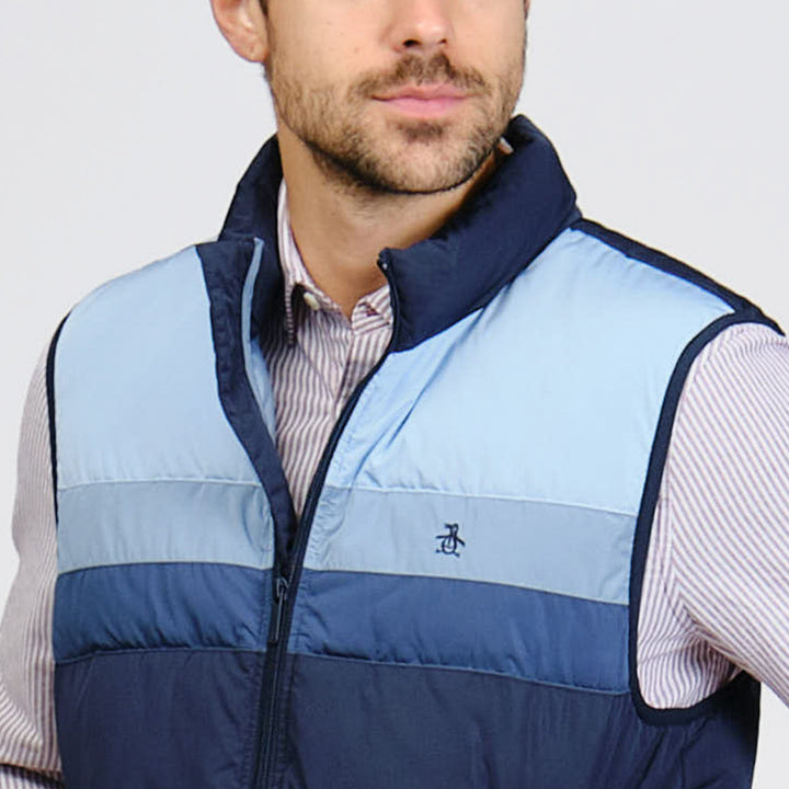 Chaleco Colorblock Ligero De Pluma Sintetica