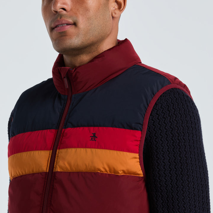 Chaleco Colorblock Ligero De Pluma Sintetica