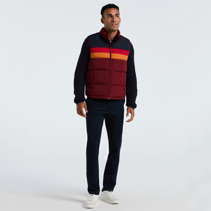Chaleco Colorblock Ligero De Pluma Sintetica