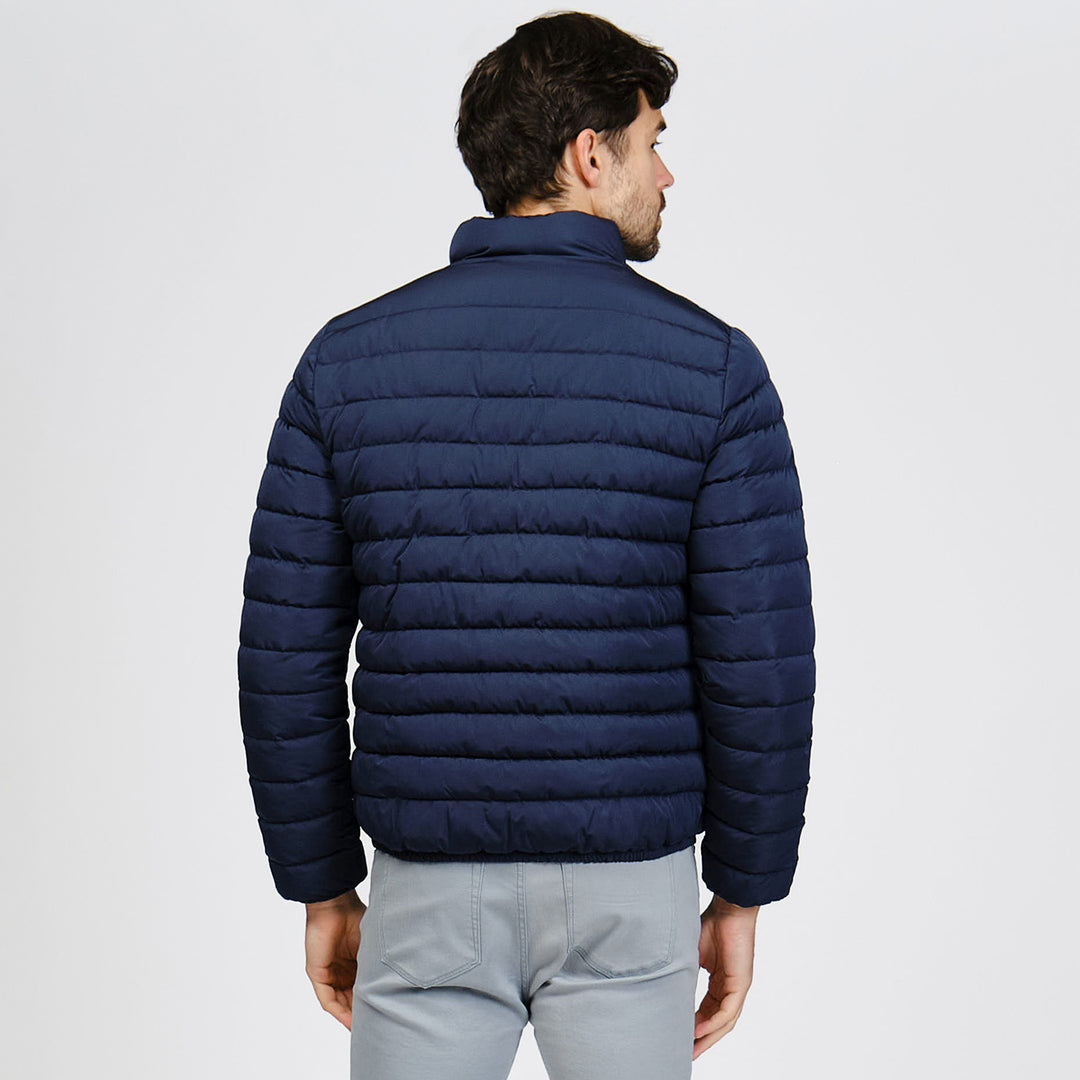 Chamarra Colorblock Ligera De Pluma Sintetica