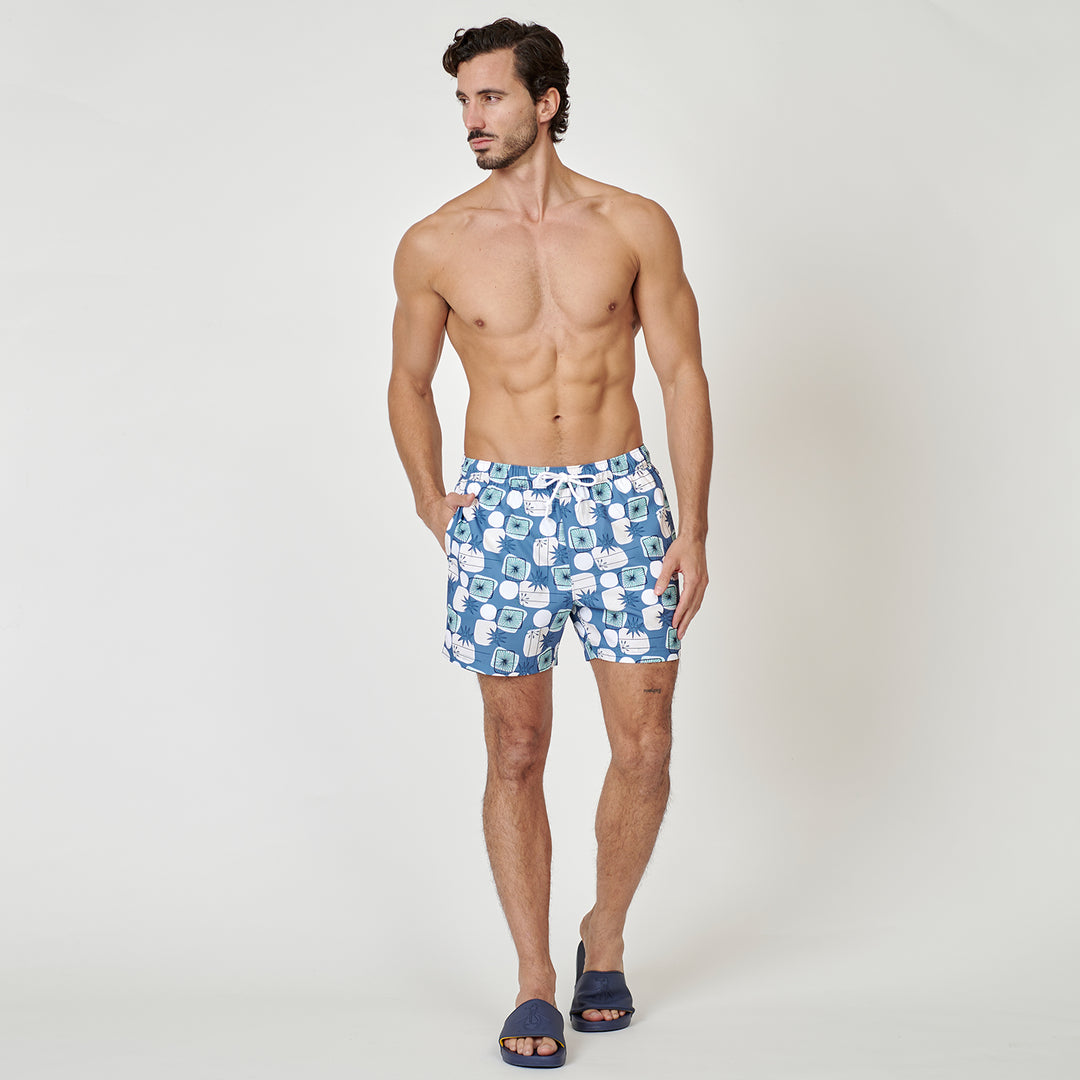 Traje De Baño Retro Geo