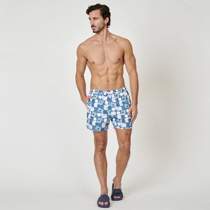 Traje De Baño Retro Geo